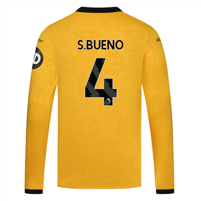 Wolverhampton Wanderers Store | Shop Official 2025-26 Wolves Home Shirt – LS S.BUENO 4 Wolves Gear
